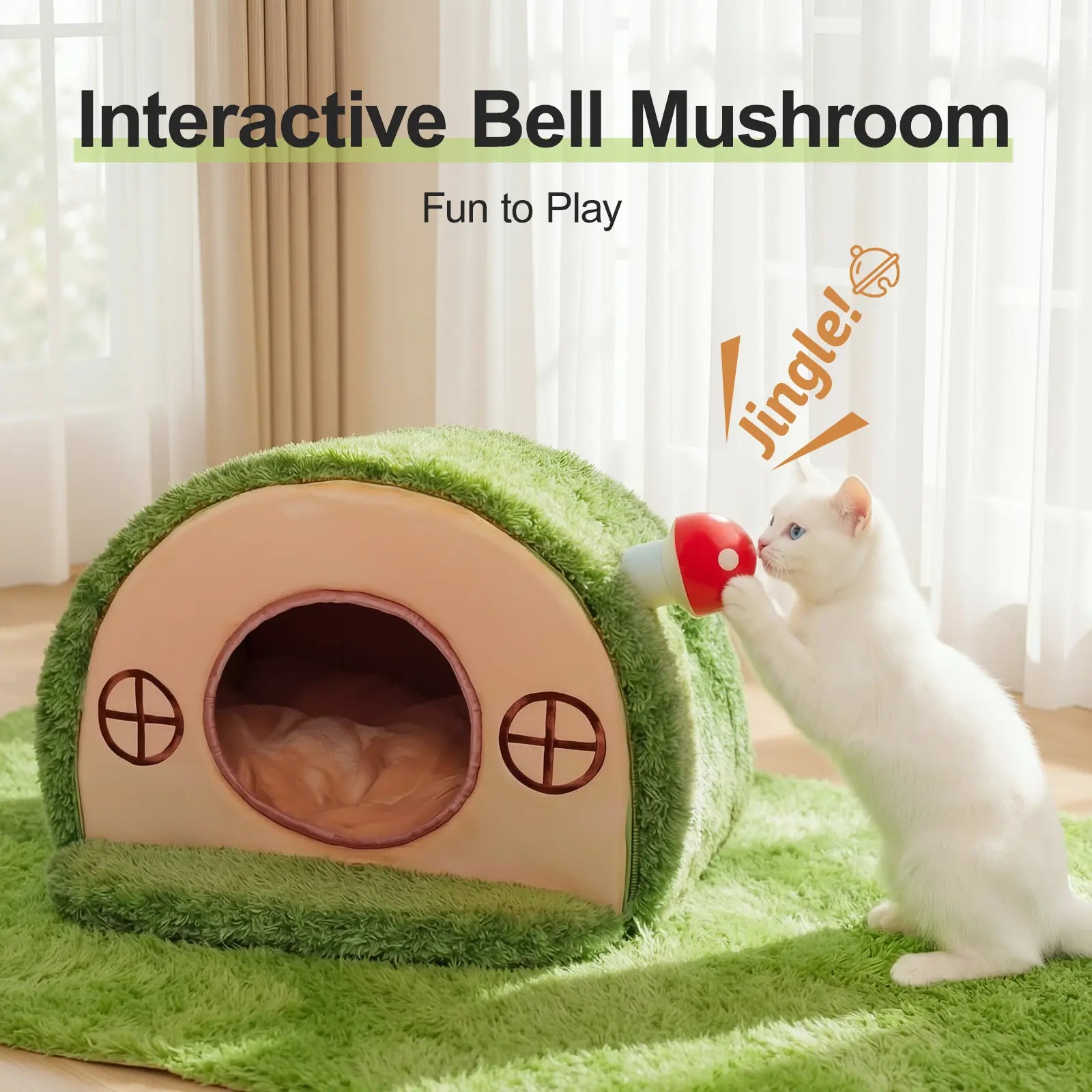 Cueva Árbol Fantasía Para Gatos: El Refugio Térmico Ultra Suave Que Tu Mascota Amará