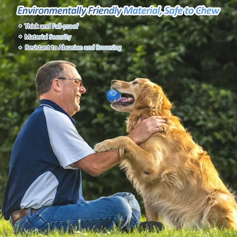Interactive Dog Ball Toy,Automatic Smart Movingdog Toys Ball,Rechargeable Dog Vibrationball,Indoor & Outdoor Dog Animal Toy,Cataccessory Shaky Ball Toy,Pet Rolling Ball(About2.2 Inch,Not Suitable for Medium to Largechewers)