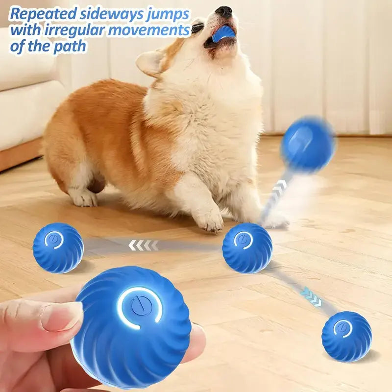 Interactive Dog Ball Toy,Automatic Smart Movingdog Toys Ball,Rechargeable Dog Vibrationball,Indoor & Outdoor Dog Animal Toy,Cataccessory Shaky Ball Toy,Pet Rolling Ball(About2.2 Inch,Not Suitable for Medium to Largechewers)